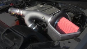 Ford F-150 Performance Air Intake - CORSA Performance - APEX Series Metal Shield Air Intake with DryTech 3D Dry Filter - Matte Black - `17-`18